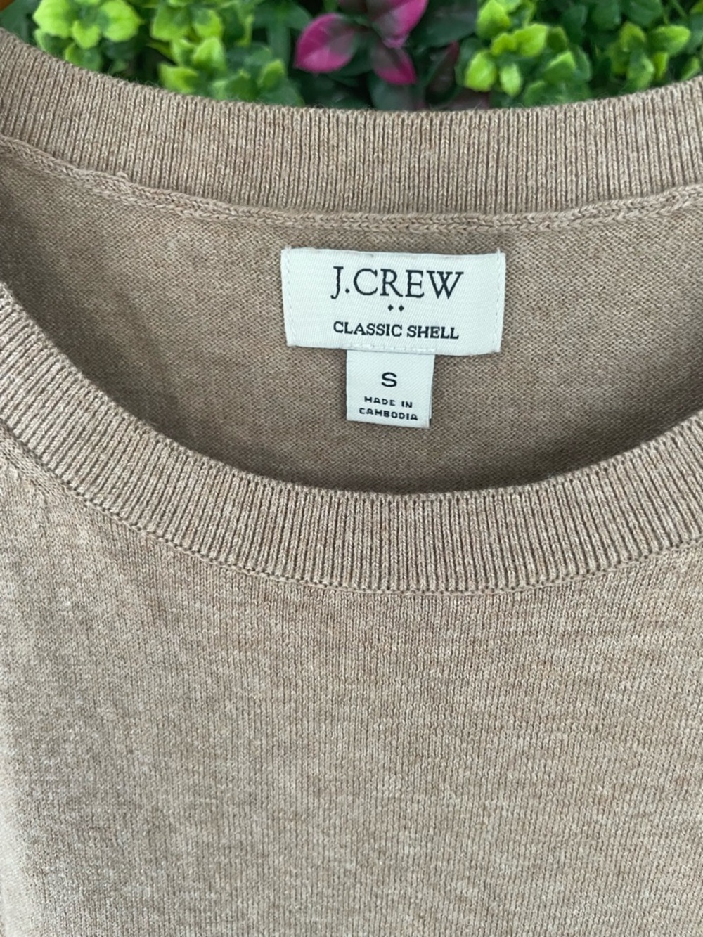 J. Crew Sleeveless Knit Tank in Beige - Picture 4 of 4